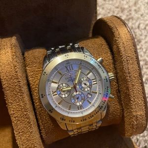 Invicta 40mm Speedway Quartz Date Window Two-tone Stainless Steel Bracelet Watch